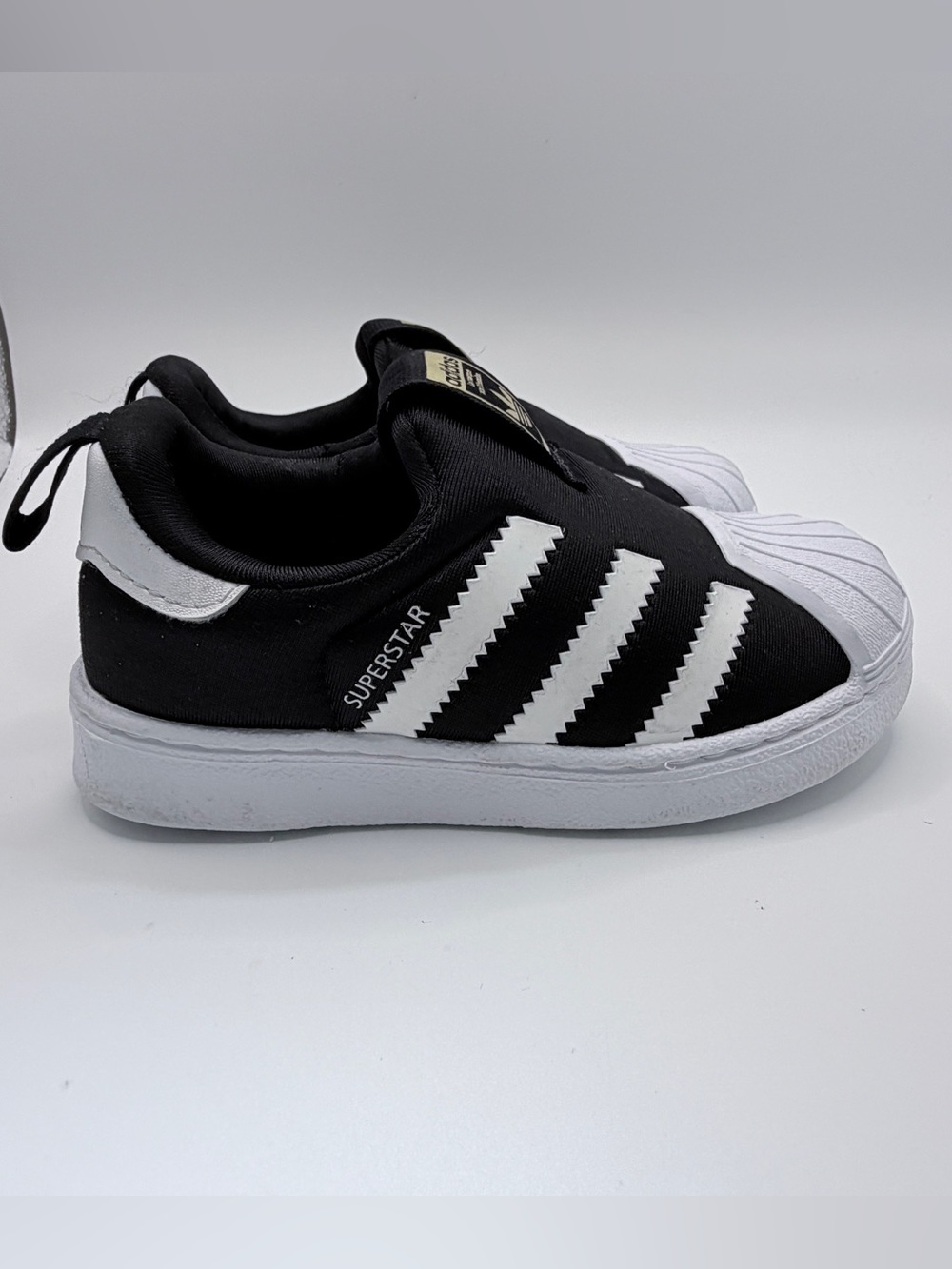 Adidas Toddler Superstar Slip-On Sneakers - Black & White
